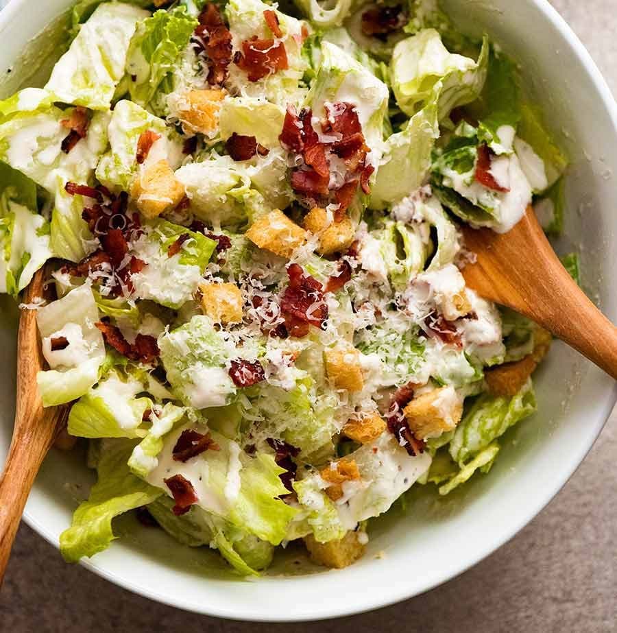 Caesar Salad - with homemade Caesar Salad Dressing
